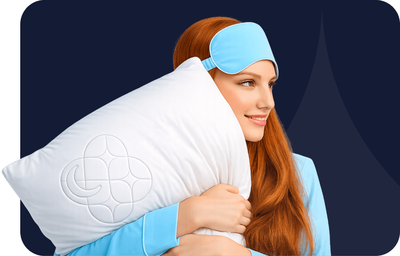 Patient resting with SleepScriptMD pillow